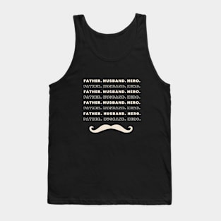 FATHER HUSBAND HERO Father's Day Tank Top